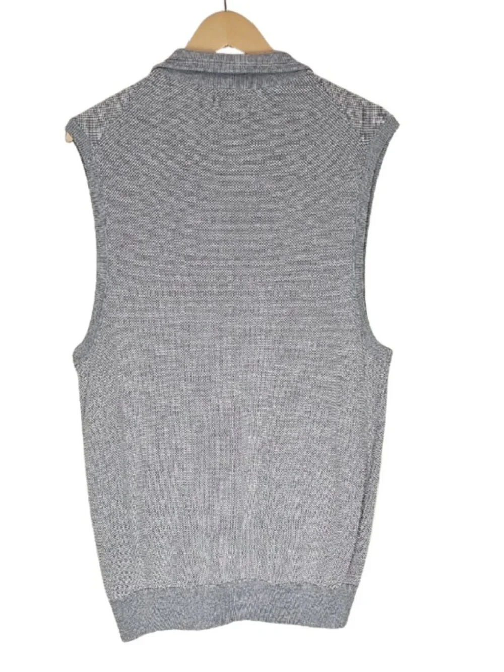 Polo Ralph Lauren Pima Cotton Full Zip Sweater Vest Men's L Golf Preppy Luxury